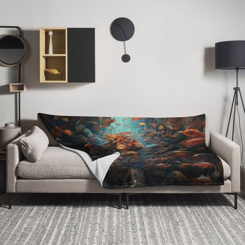 Yemoja Goddess Throw Blanket