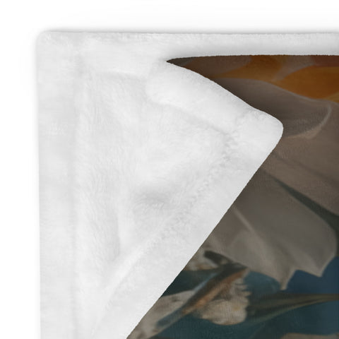 Dewi Danu Goddess Throw Blanket