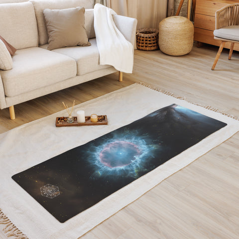 Blue Snowball Nebula Dreams Yoga mat