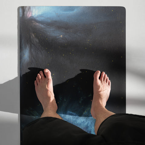 Blue Snowball Nebula Dreams Yoga mat
