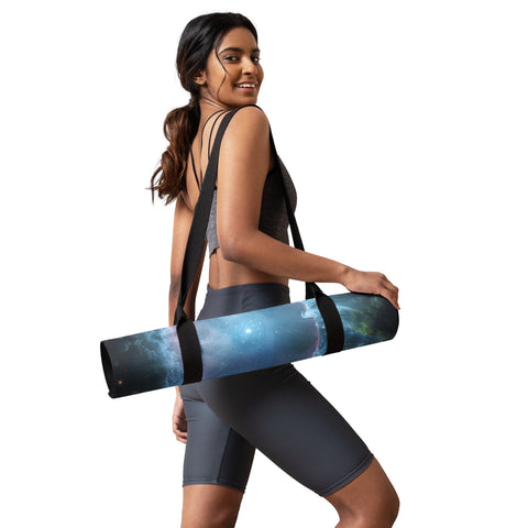Blue Snowball Nebula Dreams Yoga mat