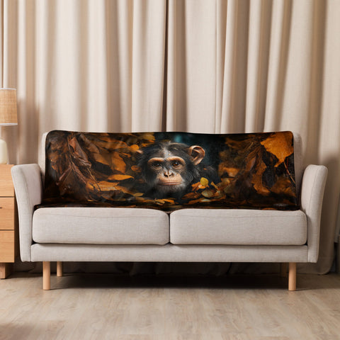 About my Brain Institute Blankets 37″×57″ Chimpanzee Spirit Animal Sherpa Blanket
