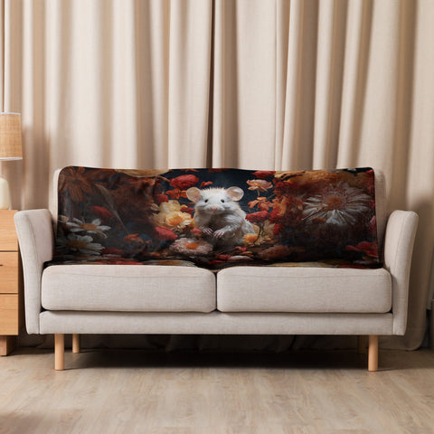 About my Brain Institute Blankets 37″×57″ Mouse Spirit Animal Sherpa Blanket