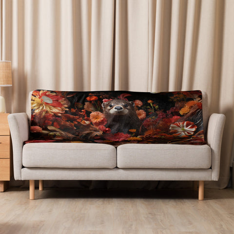 About my Brain Institute Blankets 37″×57″ Otter Spirit Animal Sherpa Blanket