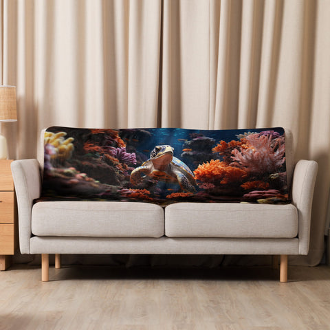 About my Brain Institute Blankets 37″×57″ Sea Turtle Spirit Animal Sherpa Blanket