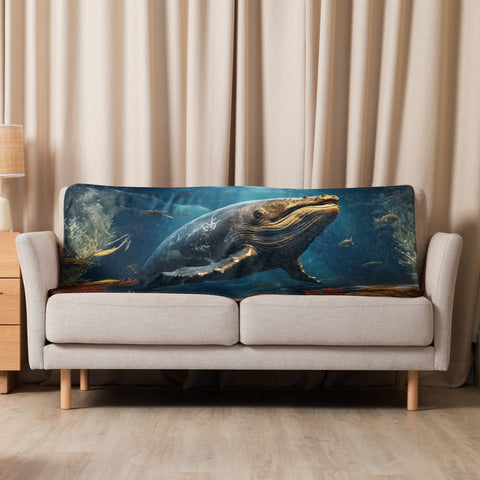 About my Brain Institute Blankets 37″×57″ Whale Spirit Animal Sherpa Blanket