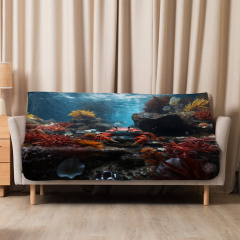 About my Brain Institute Blankets 50″×60″ Crab Spirit Animal Sherpa Blanket