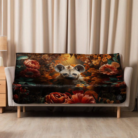 About my Brain Institute Blankets 50″×60″ Hyena Spirit Animal Sherpa Blanket