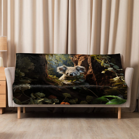 About my Brain Institute Blankets 50″×60″ Koala Spirit Animal Sherpa Blanket