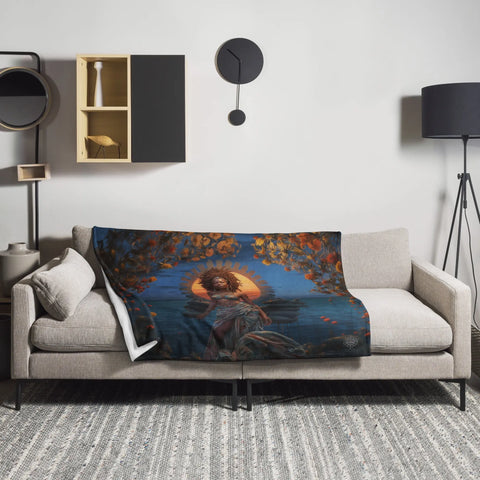 About my Brain Institute Blankets 50″×60″ Mawu Goddess Throw Blanket