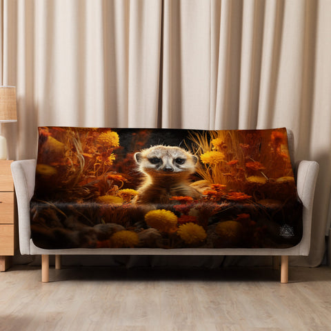 About my Brain Institute Blankets 50″×60″ Meerkat Spirit Animal Sherpa Blanket