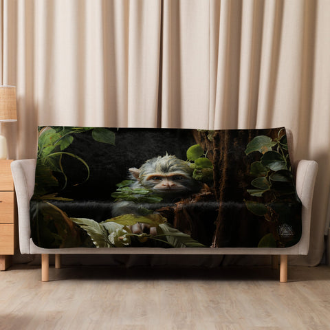 About my Brain Institute Blankets 50″×60″ Monkey Spirit Animal Sherpa Blanket