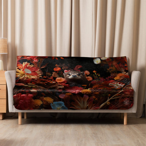 About my Brain Institute Blankets 50″×60″ Otter Spirit Animal Sherpa Blanket