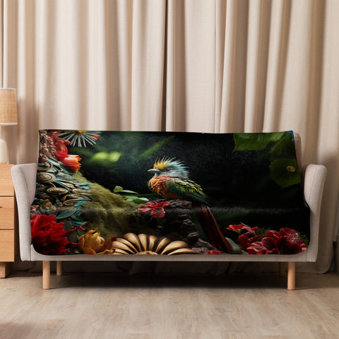 About my Brain Institute Blankets 50″×60″ Quetzal Spirit Animal Sherpa Blanket