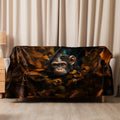 About my Brain Institute Blankets 60″×80″ Chimpanzee Spirit Animal Sherpa Blanket