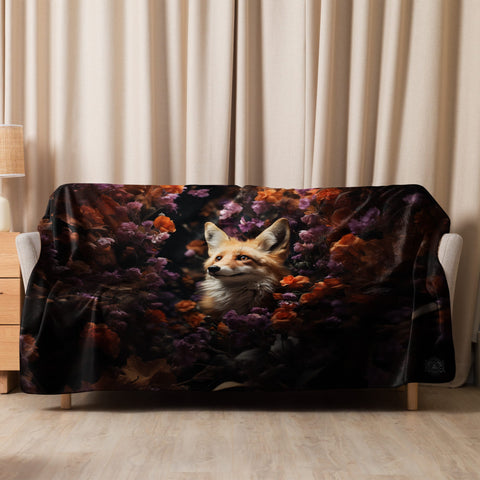 About my Brain Institute Blankets 60″×80″ Fox Spirit Animal Sherpa Blanket