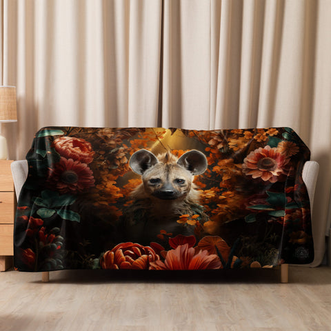 About my Brain Institute Blankets 60″×80″ Hyena Spirit Animal Sherpa Blanket