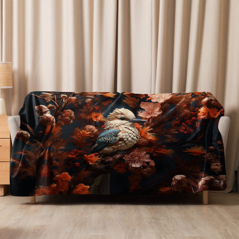 About my Brain Institute Blankets 60″×80″ Kookaburra Spirit Animal Sherpa Blanket