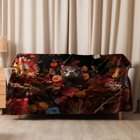 About my Brain Institute Blankets 60″×80″ Otter Spirit Animal Sherpa Blanket