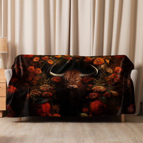 About my Brain Institute Blankets 60″×80″ Ox Spirit Animal Sherpa Blanket