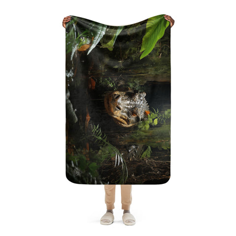 About my Brain Institute Blankets Alligator Spirit Animal Sherpa Blanket