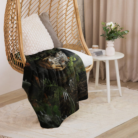 About my Brain Institute Blankets Alligator Spirit Animal Sherpa Blanket