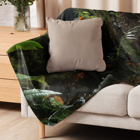 About my Brain Institute Blankets Alligator Spirit Animal Sherpa Blanket