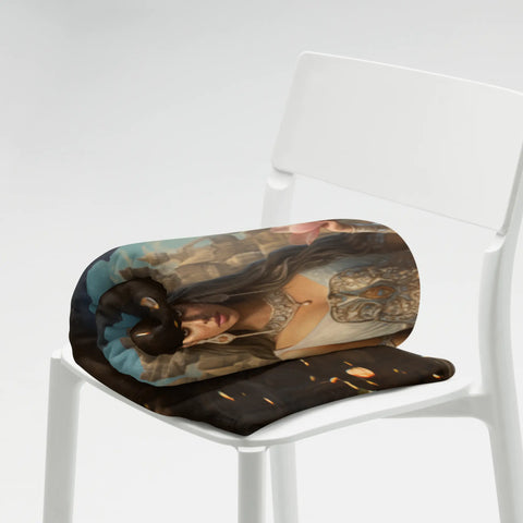 About my Brain Institute Blankets Anahita Goddess Throw Blanket