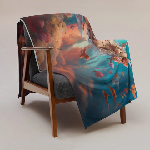 About my Brain Institute Blankets Aphrodite Goddess Throw Blanket