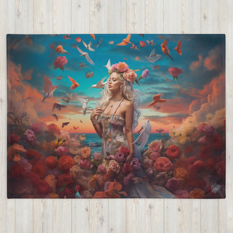 About my Brain Institute Blankets Aphrodite Goddess Throw Blanket