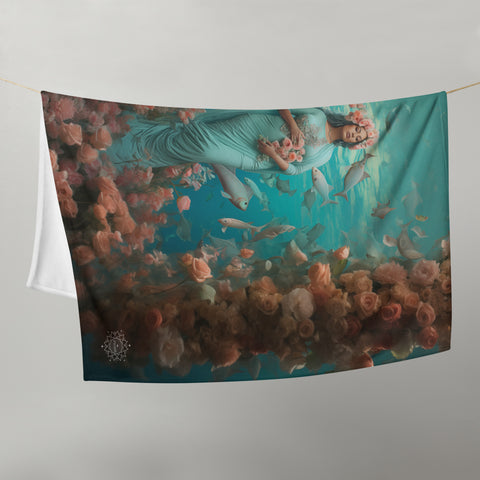 About my Brain Institute Blankets Atargatis Goddess Throw Blanket