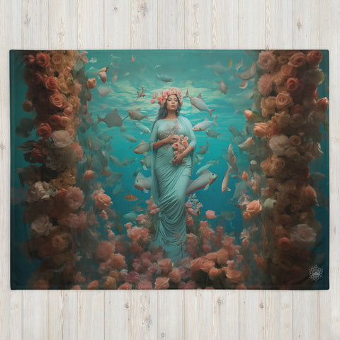 About my Brain Institute Blankets Atargatis Goddess Throw Blanket