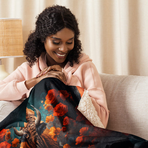 About my Brain Institute Blankets Buffalo Spirit Animal Sherpa Blanket