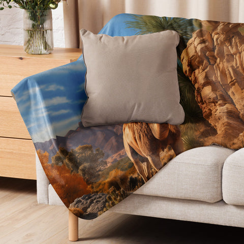 About my Brain Institute Blankets Camel Spirit Animal Sherpa Blanket
