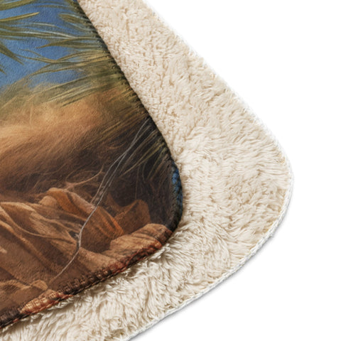 About my Brain Institute Blankets Camel Spirit Animal Sherpa Blanket