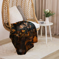 About my Brain Institute Blankets Chimpanzee Spirit Animal Sherpa Blanket