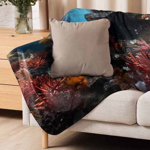 About my Brain Institute Blankets Crab Spirit Animal Sherpa Blanket