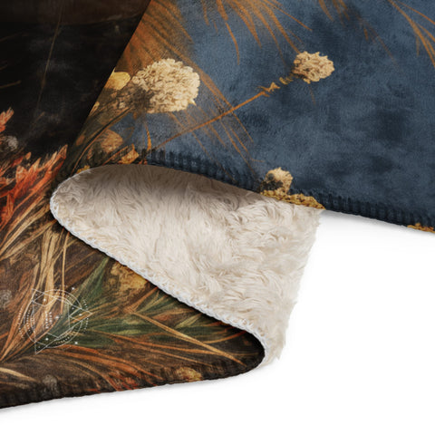 About my Brain Institute Blankets Dog Spirit Animal Sherpa Blanket