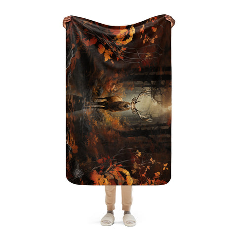 About my Brain Institute Blankets Elk Spirit Animal Sherpa Blanket