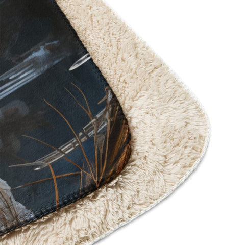 About my Brain Institute Blankets Emperor Penguin Spirit Animal Sherpa Blanket