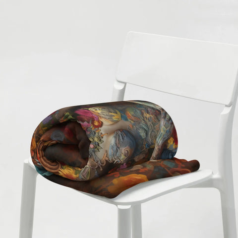 About my Brain Institute Blankets Ezili Goddess Throw Blanket