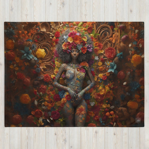 About my Brain Institute Blankets Ezili Goddess Throw Blanket