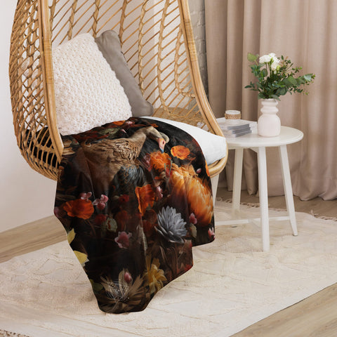 About my Brain Institute Blankets Goose Spirit Animal Sherpa Blanket