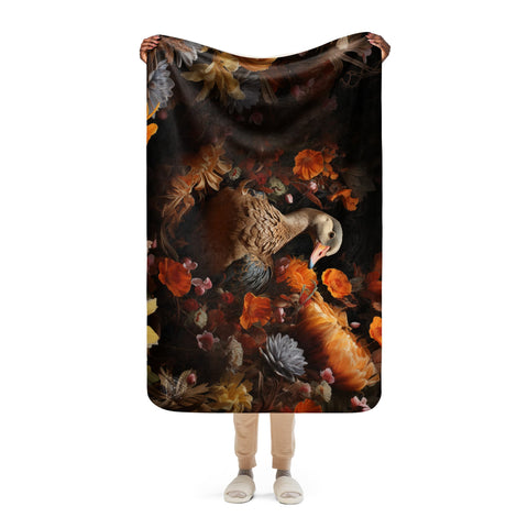 About my Brain Institute Blankets Goose Spirit Animal Sherpa Blanket