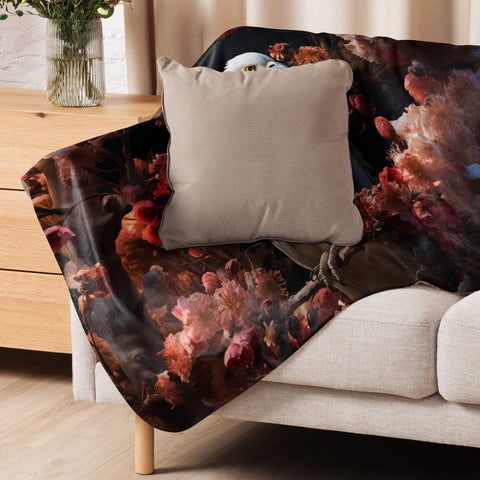 About my Brain Institute Blankets Hawk Spirit Animal Sherpa Blanket