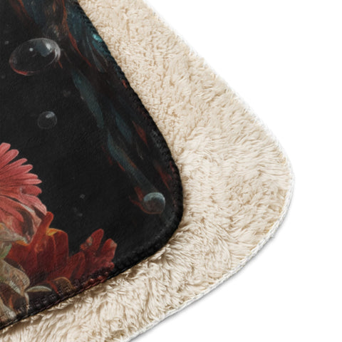 About my Brain Institute Blankets Hippopotamus Spirit Animal Sherpa Blanket