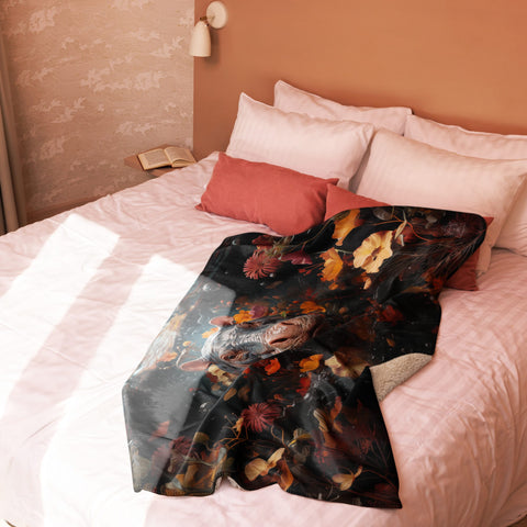 About my Brain Institute Blankets Hippopotamus Spirit Animal Sherpa Blanket