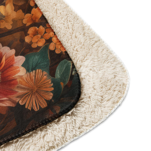 About my Brain Institute Blankets Hyena Spirit Animal Sherpa Blanket