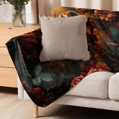 About my Brain Institute Blankets Hyena Spirit Animal Sherpa Blanket