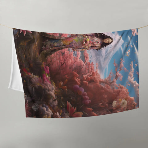 About my Brain Institute Blankets Konohanasakuya Goddess Throw Blanket